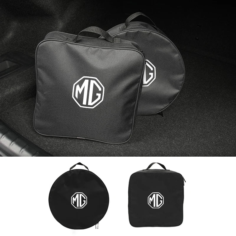 Car Charging Gun Storage Bag Trunk Cable Tools Pouch Interior For Morris Garages MG 3 5 6 7 HS ZS GS Hector TF GT ZR RX5 RX8 350