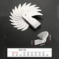 Measuring Tool for Radius Gauge 0.3-7mm High-Precision R-Gauge R7.5-15mm/R15.5-25mm/R25-50mm Arc Radius Measuring Tool Arc Ruler