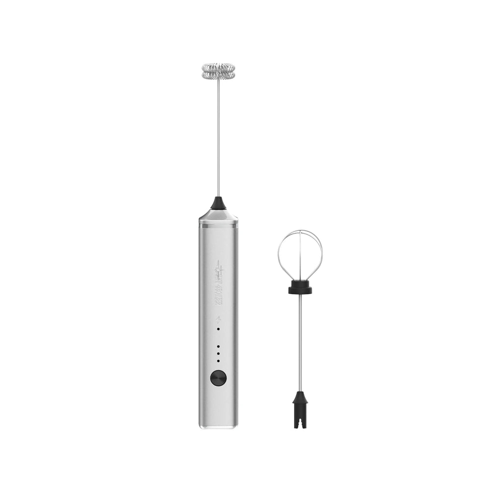 MHW-3BOMBER Electric Milk Frother Dual Whisk Heads Handheld Foam Maker Type-c Rechargeable Coffee Latte Cappuccino Mixer