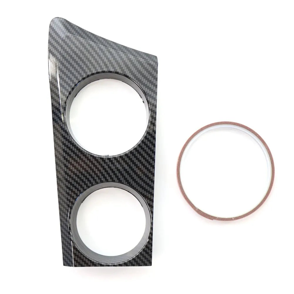 Water Cup Holder Panel Decor Cover Gloss Black Car Cup Holder Stand Carbon Fiber for BMW E81 E82 E87 E88 1 Series 2004-2011 LHD