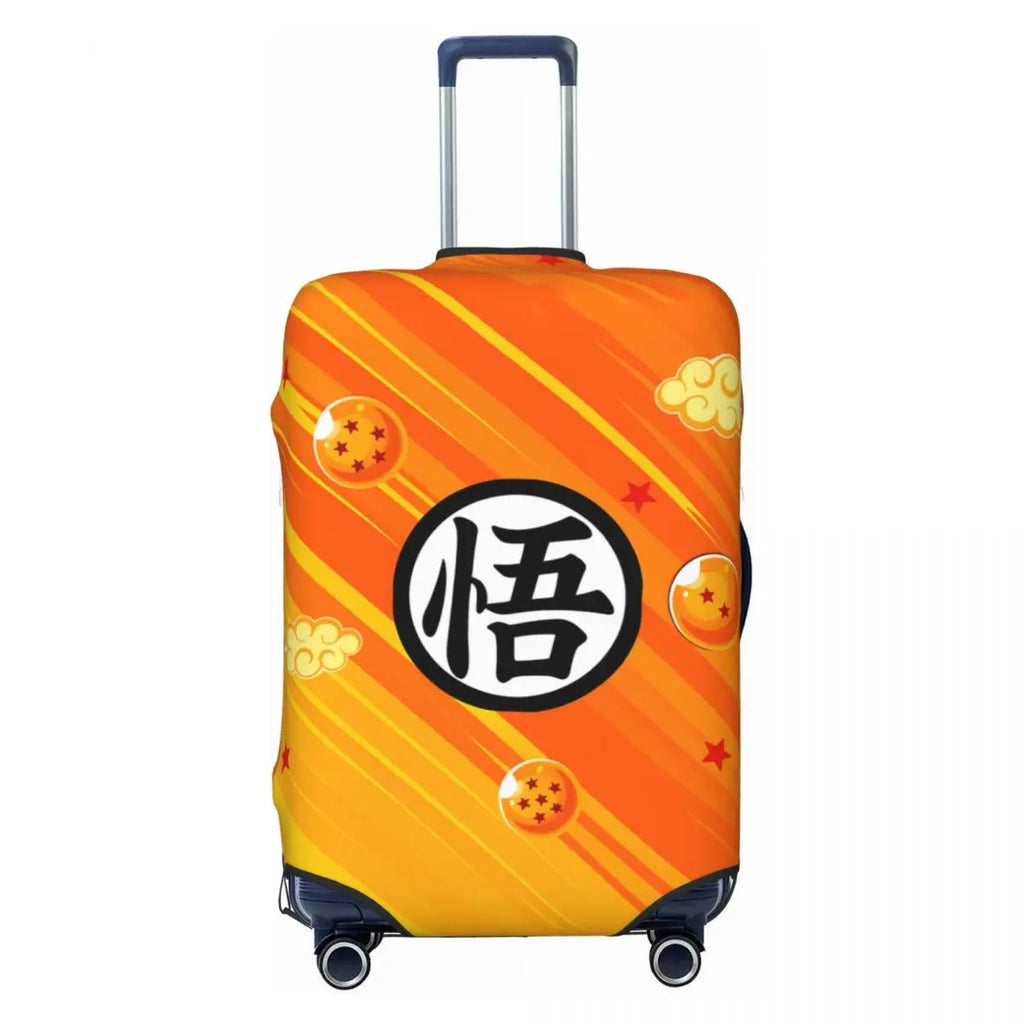 Vintage Kid Goku Dragon Ball Suitcase Cover Travel Flight Elastic Luggage Supplies Protection