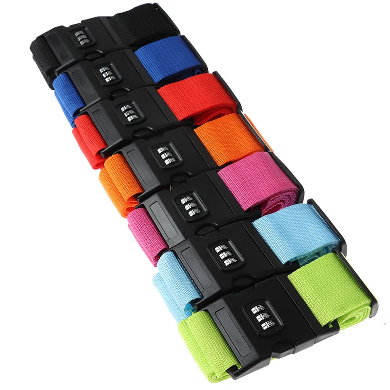 1Pcs Nylon Luggage Strap Adjustable Travel Suitcase Buckle Strap Baggage Belt Travel Accessorises Suitcase Packing Seat Belt