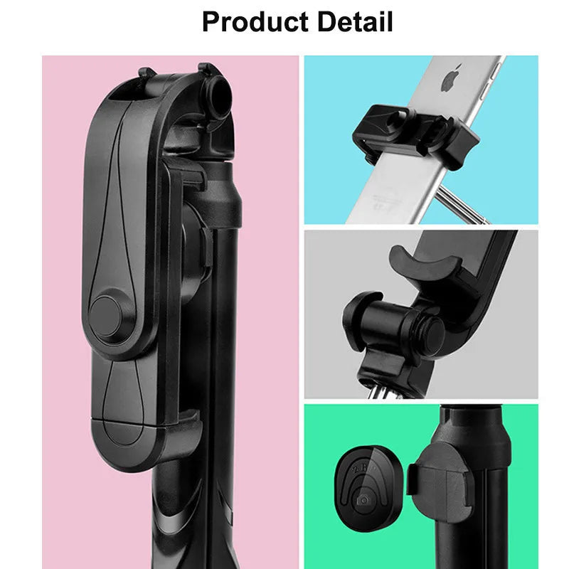 Bluetooth Selfie Stick Roreta 3 in 1 Wireless Foldable Mini Tripod Expandable Monopod with Remote Control for iPhone IOS Android