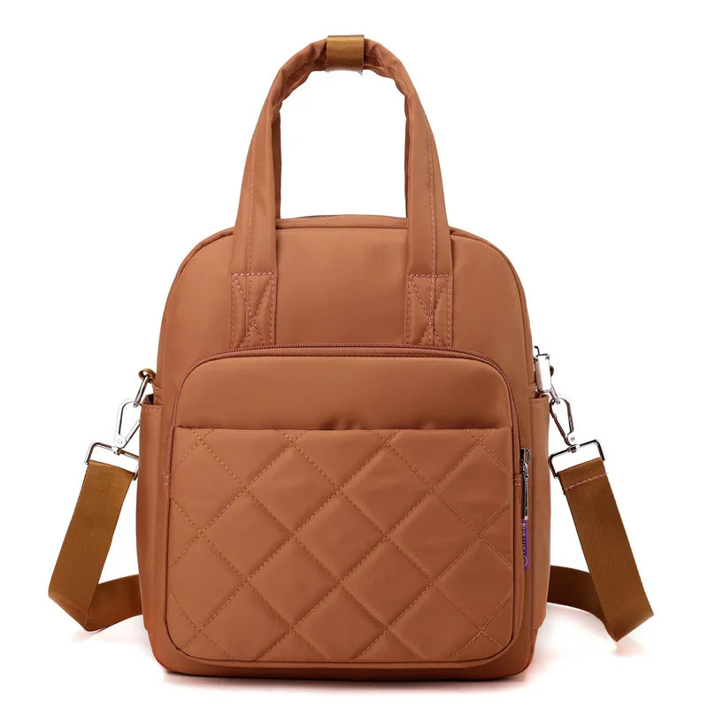 Women's Backpack Travel Casual Waterproof Women's Shoulder Bag Women's Large Capacity Rucksack Black Pocket Casual Mummy Bag