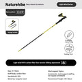 Naturehike Carbon Fiber Folding Walking Stick 4 Sections Lightweight Camping Mountain-climbing Hiking Trekking Pole 110cm 120cm