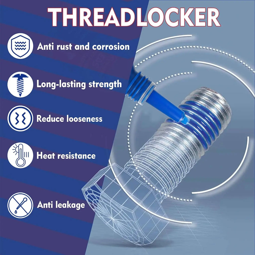 Threadlocker 10ml Screw Adhesive Anaerobic Glue Anti-loose Seal Thread Lock Locking Seal Glue