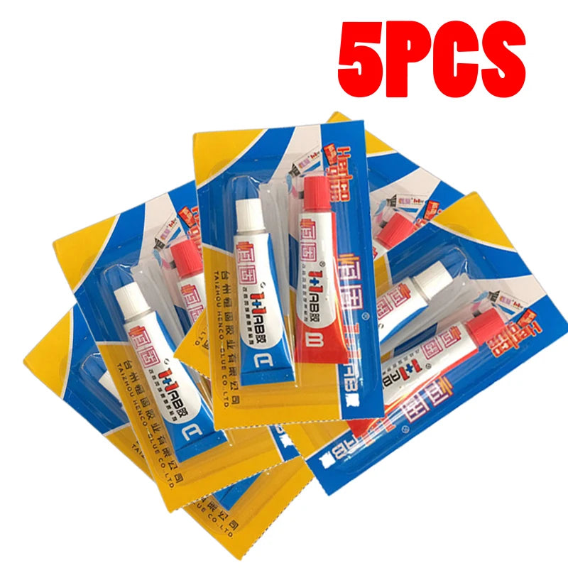 1/5pcs AB Glue Heavy Body Structure Acrylic Ornament Adhesive DYM Metal Plastic Epoxy Resin AB Glue Manufacturer