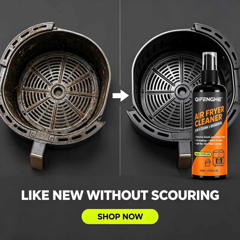 Air Fryer Cleaner Degreaser 2-in-1 Clean & Lubricate Removes Grease Burnt Food Residue Safe for Non-Stick Coating Oven Rack