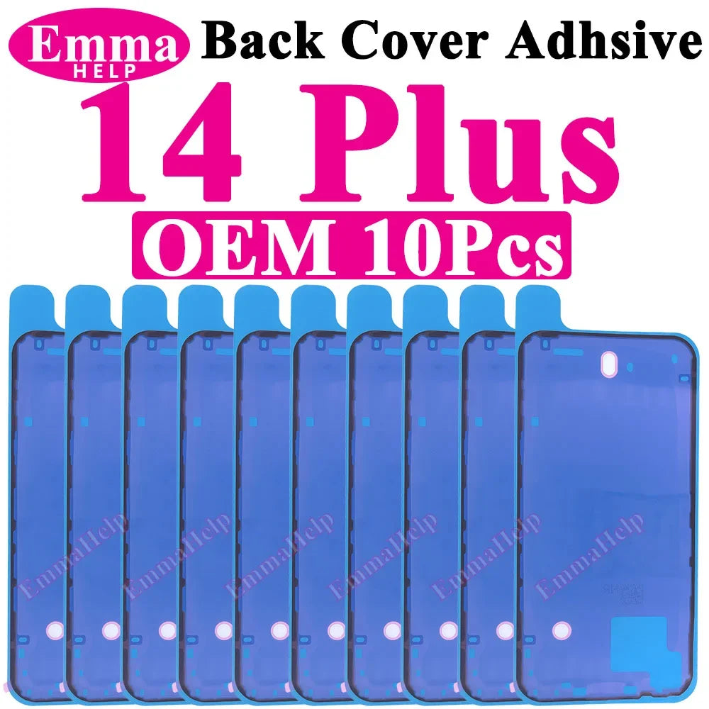 10pcs Waterproof Seal Sticker Back Cover Side For iPhone 16 Plus 15 Pro Max 14 16E Front LCD Display Adhesive Tape Seal