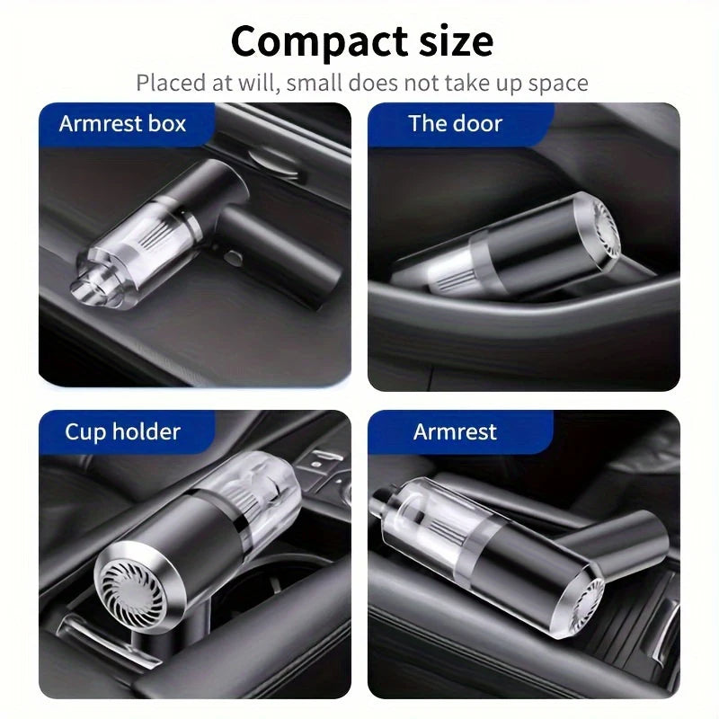 690000Pa Wireless Car Vacuum Portable Quick Charge Wet Dry Dual-Use Cleaner Handheld Vacuum Cleaner for Home Office Car