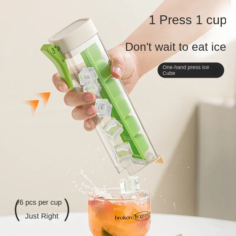 Home creative self-made small single-hand press ice grid network red simple 6 grid refrigerator ice cube mold