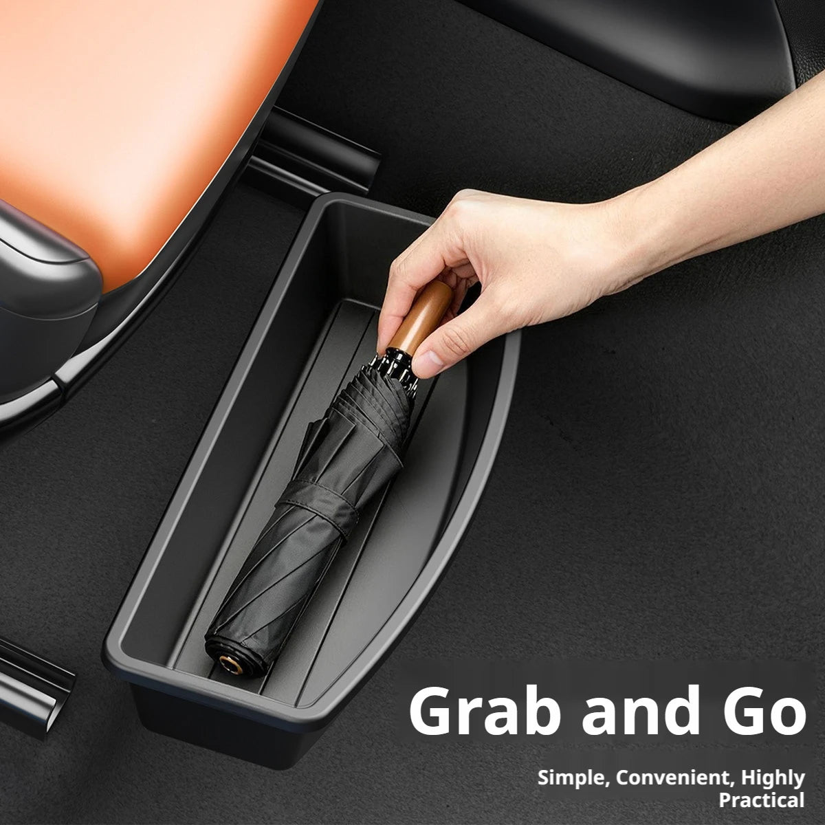 Under Seat Storage Box Universal Car Seat Bottom Organizer Box Removable Storage Box Gadget Case Universal Accessories