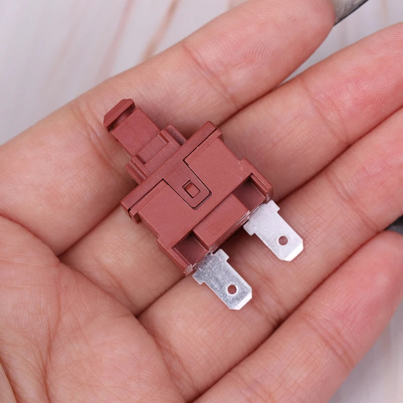 KAN-L5 2Pin Self-lock Key Switch Water Heater Vacuum Cleaner Switch 7.5A 250VAC Button Power Switch Lock Switch