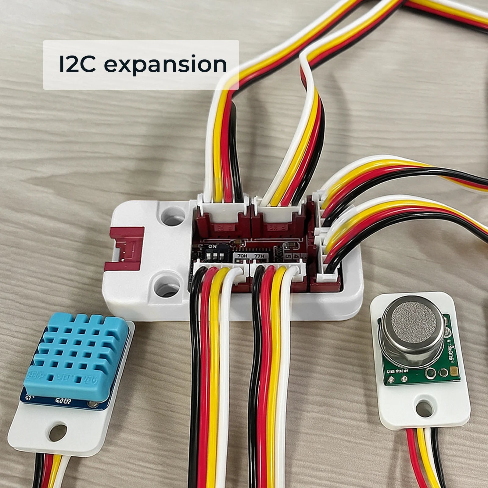 M5Stack Official PaHub v2.1 Unit I2C Hub 1 to 6 Expansion with DIP Switch Multiplexer IoT Development Kit(PCA9548AP)