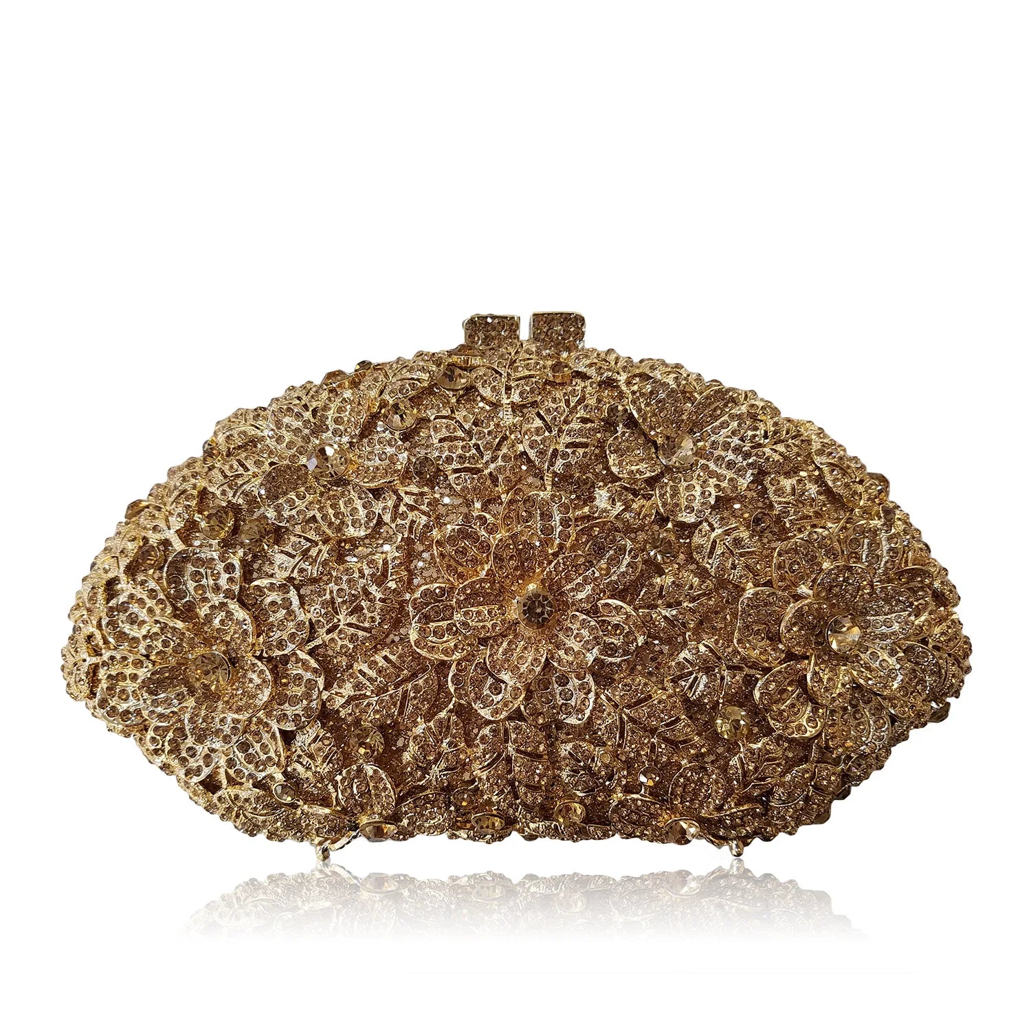 Hot Selling Wedding Handbag Hollow Out Crystal Flowers Bag Clutch Evening Purse Bag Luxury Pink Diamond Bag