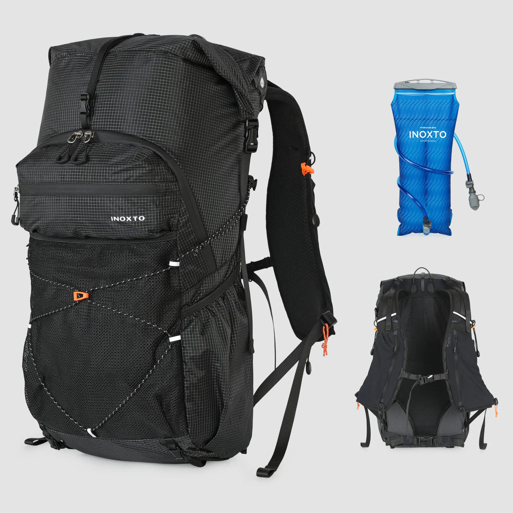 Hiking Backpack for Men and Women, 30L Waterproof Camping Backpack with Rain Cover, Lightweight Outdoor Sport Travel Daypack Ruc