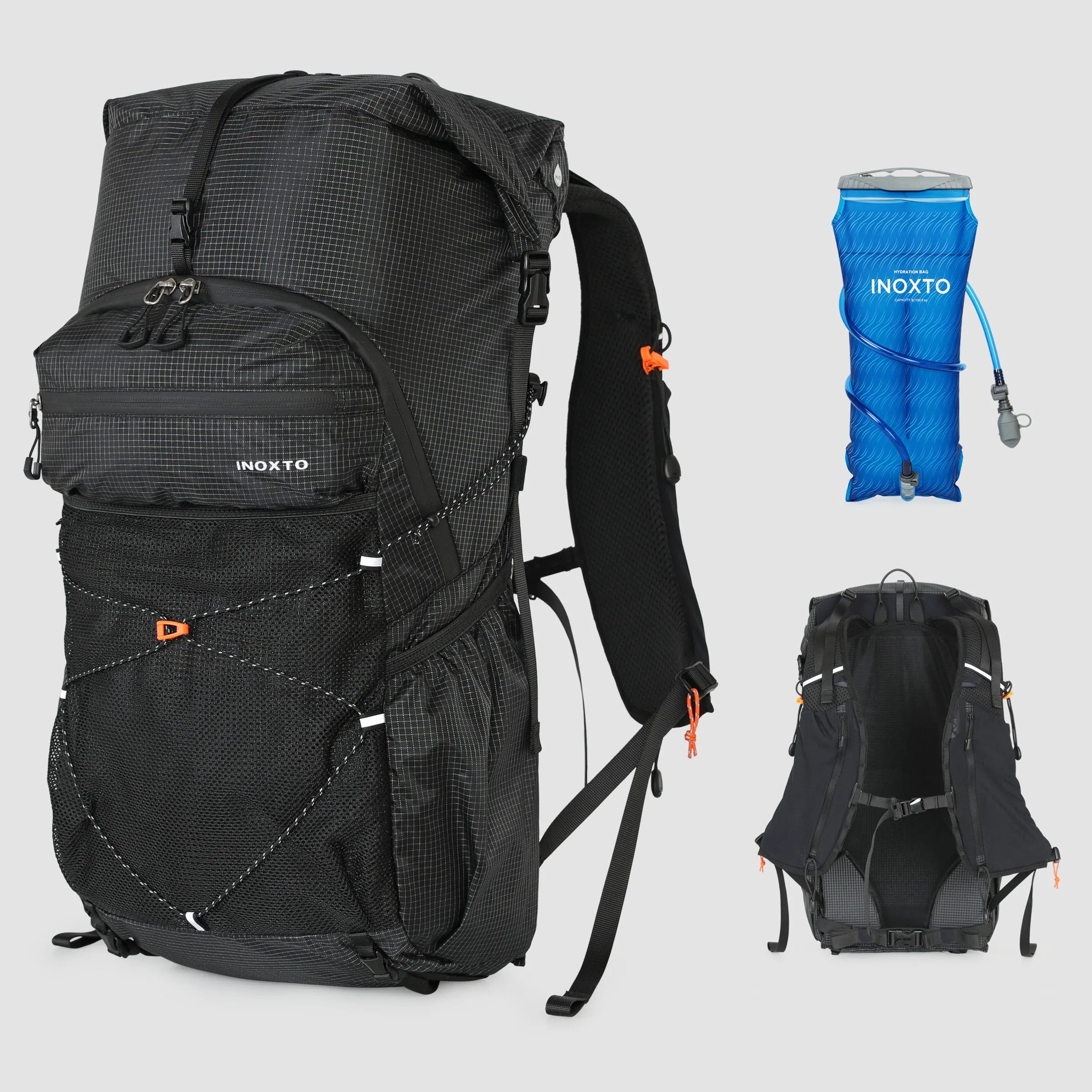 Hiking Backpack for Men and Women, 30L Waterproof Camping Backpack with Rain Cover, Lightweight Outdoor Sport Travel Daypack Ruc