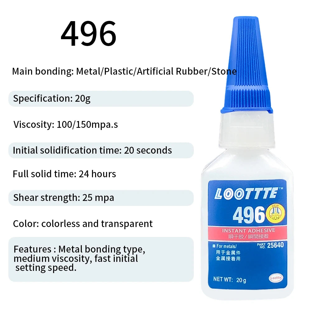 20ml Instant Adhesive Strong Glue Universal Multifunctional Fast Dry Glue for Resin Ceramic Metal Glass Home Instant Adhesive