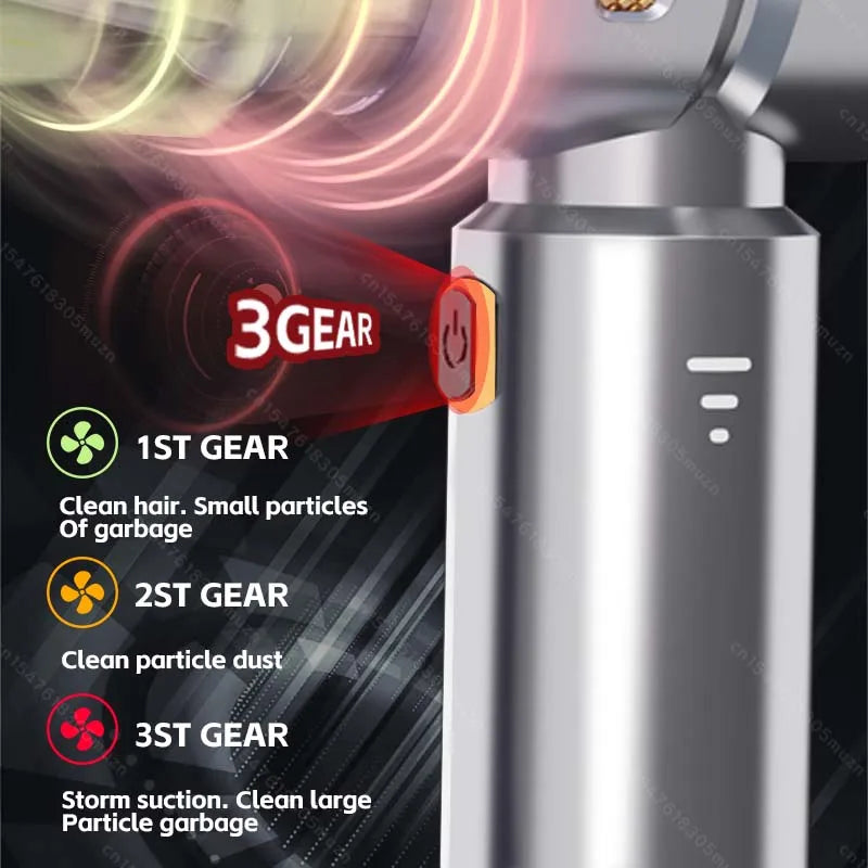 Mini Car Vacuum Cleaner Strong Scution Cordless 998000PA Powerful Wireless Car Cleaner HandHeld Portable Vacuum Cleaner for Car