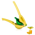 LMETJMA 2 Bowl in 1 Lemon Squeezer Premium Aluminum Alloy Lemon Juicer Press Manual Orange Citrus Lime Juicing Tools JT02