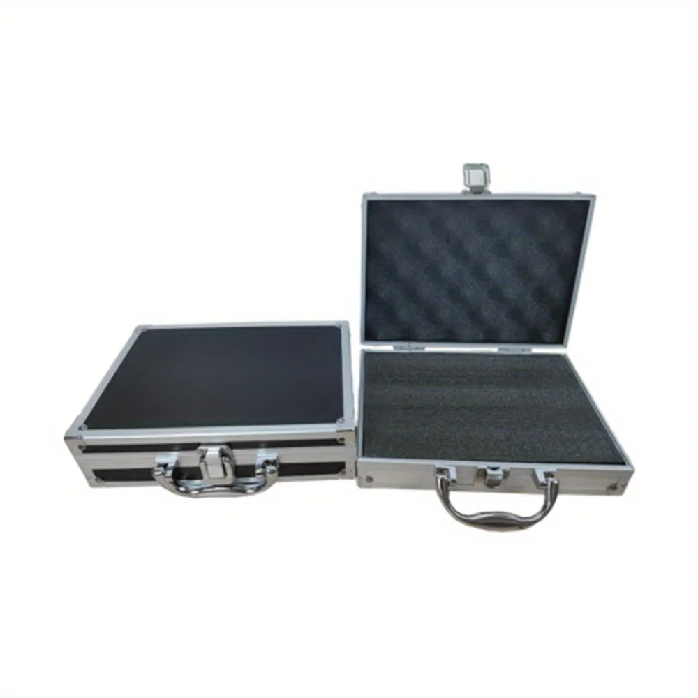 Aluminum Tool Case Multi-Purpose Hard Metal Storage Box for Garage Organization & Toy Storage, Portable Protective Carrying Case