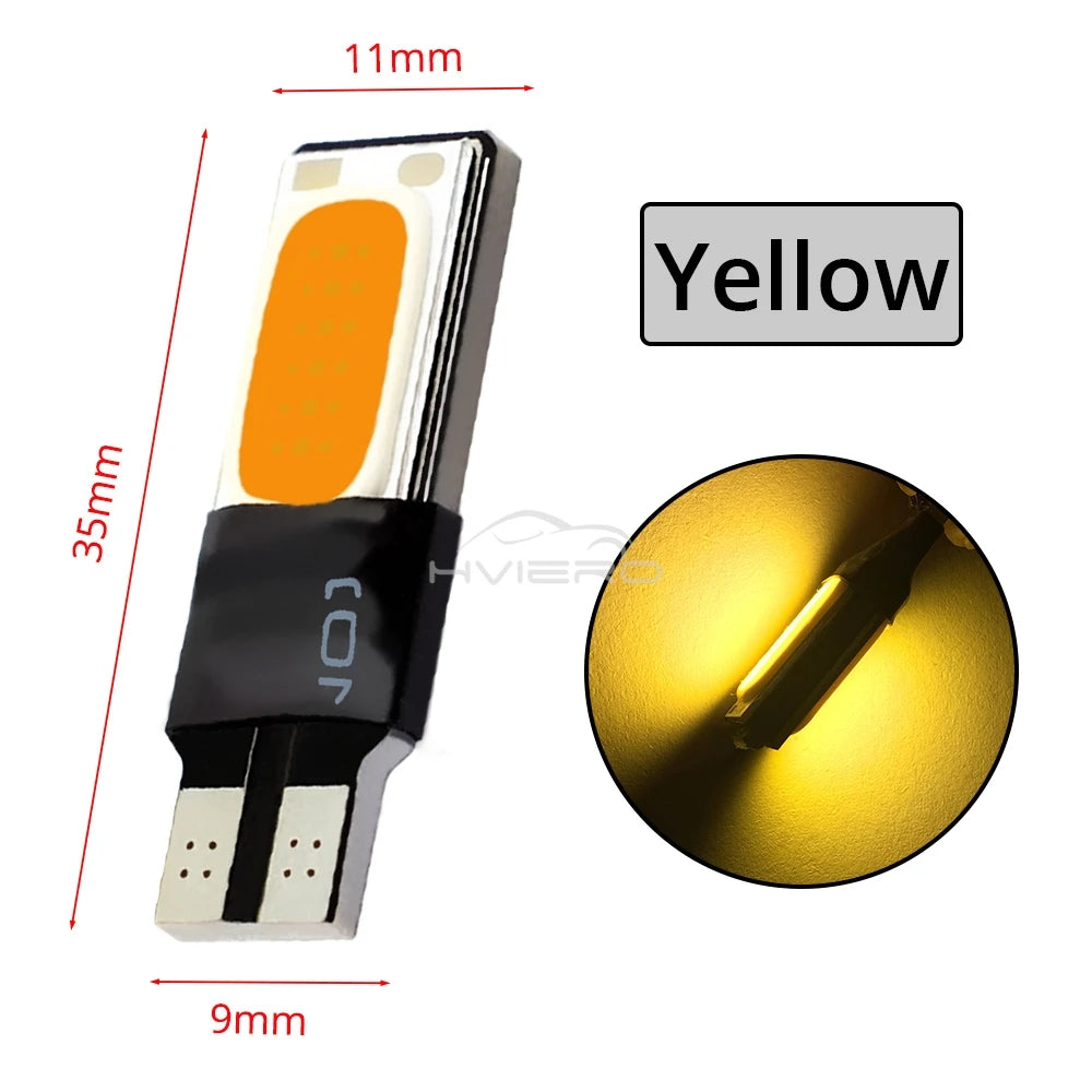 2/4/10/20pcs Car Led Light W5W 194 12V Canbus Auto T10 COB Accessories Interior Bulb Backup Brake Parking Turn Signal Trunk Lamp