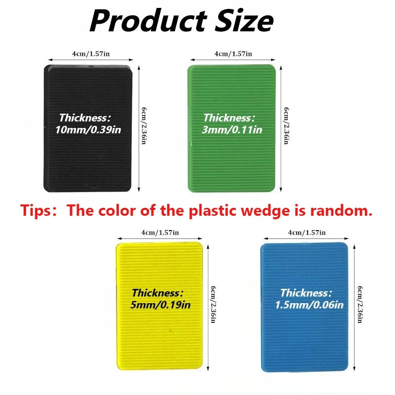 80 Pcs Plastic Tile Spacers,PP Material 4 Sizes Cross Spacers for Wall and Floor Tile Installation - Leveling Spacers Wedges Kit