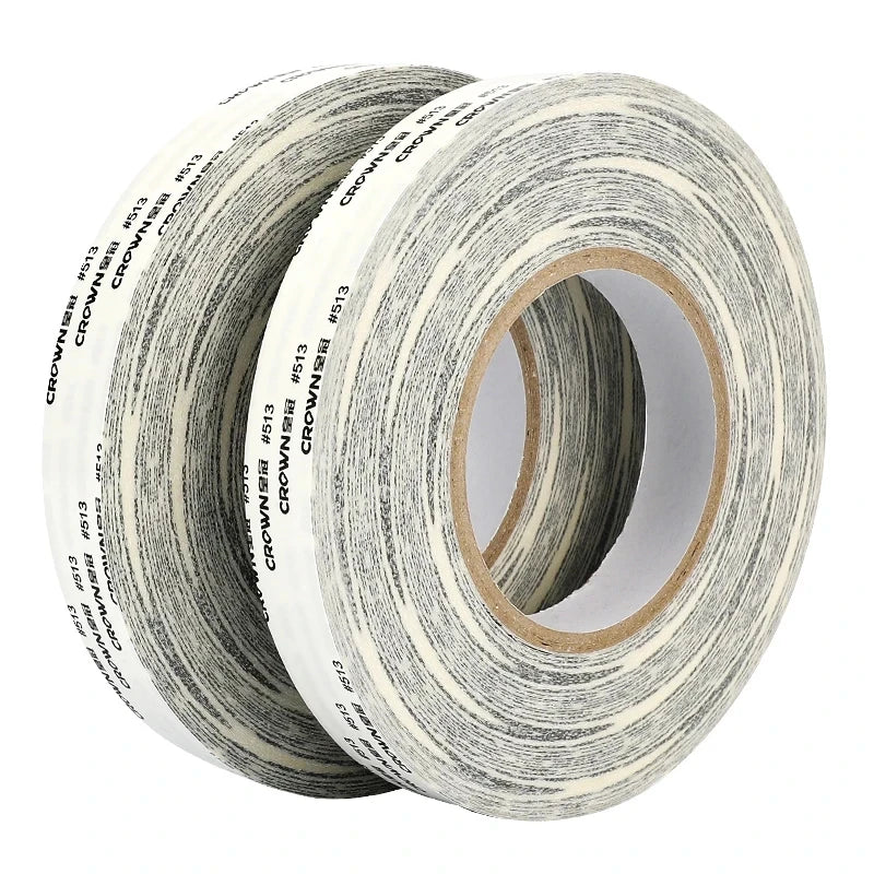 Crown 513 Double-Sided Tape High-Temperature Resistant Non-Woven Cotton Paper Transparent Adhesive Tape with High Viscosity