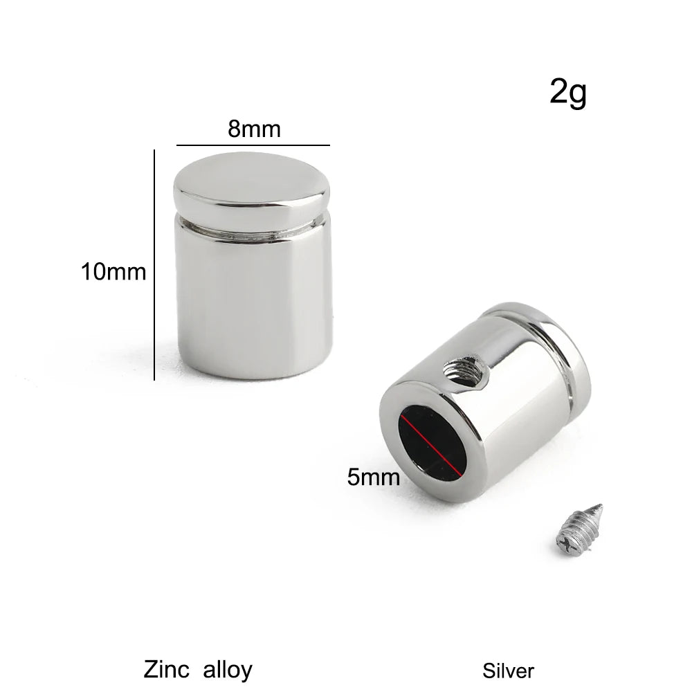 10/50/100PCS Belt Buckles in Bulk Metal Strap Connector For Leather Cord End Caps with Loop Bag Hoodie DIY Bracelet Accessories