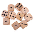 10PCS  Gift Game  20mm Round Corner Playing Games Desktop Game D6 Dice Square Point Dice Wooden Dice 6 Sided Dice