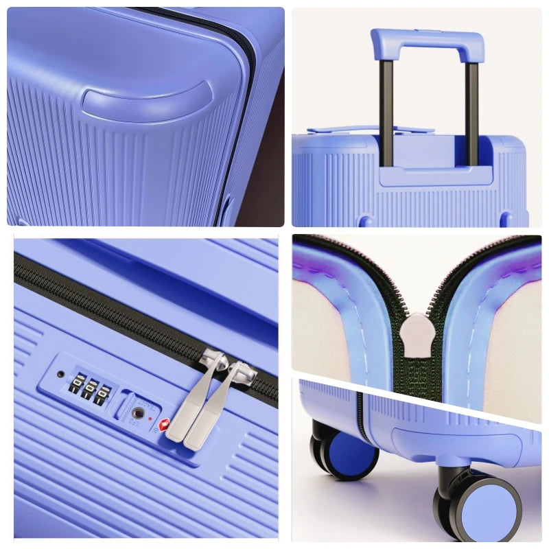 Fashoin Suitcase Hard Shell PC Material with TSA Lock Rolling Luggage Women Trolley Travel Case 20/24/28/30inch Large Capacity