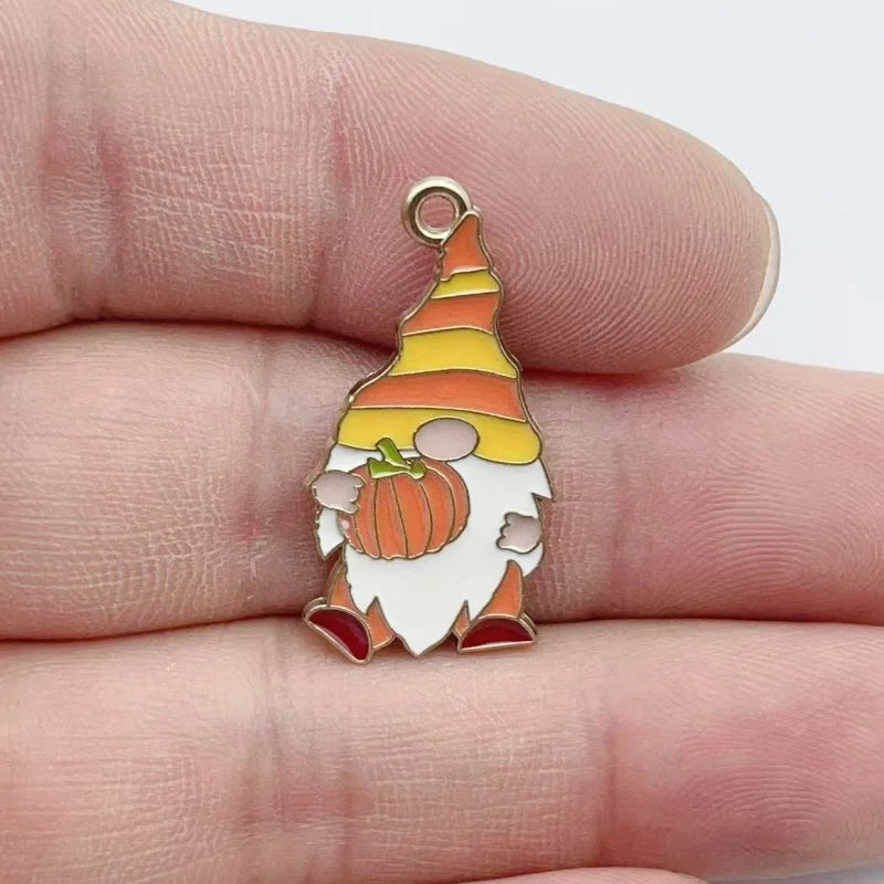 10pcs Cartoon Animal Droplet Alloy Pendant DIY Jewelry Accessories Bag Decorative Pendant