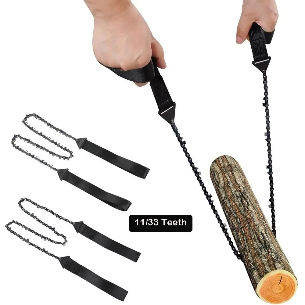 High Quality Portable Wire Saw 11/33 Teeth with Pouch Hand Drawn Saw Durable Multi Function Survival Chainsaw Field Work