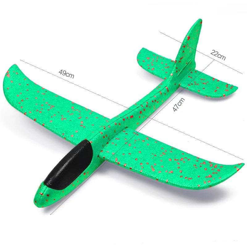 48.5cm Hand Throwable Free Flight Glider Foam Model EPP Breakout Flight Glider Party Game Kids Outdoor Fun Gift Toy