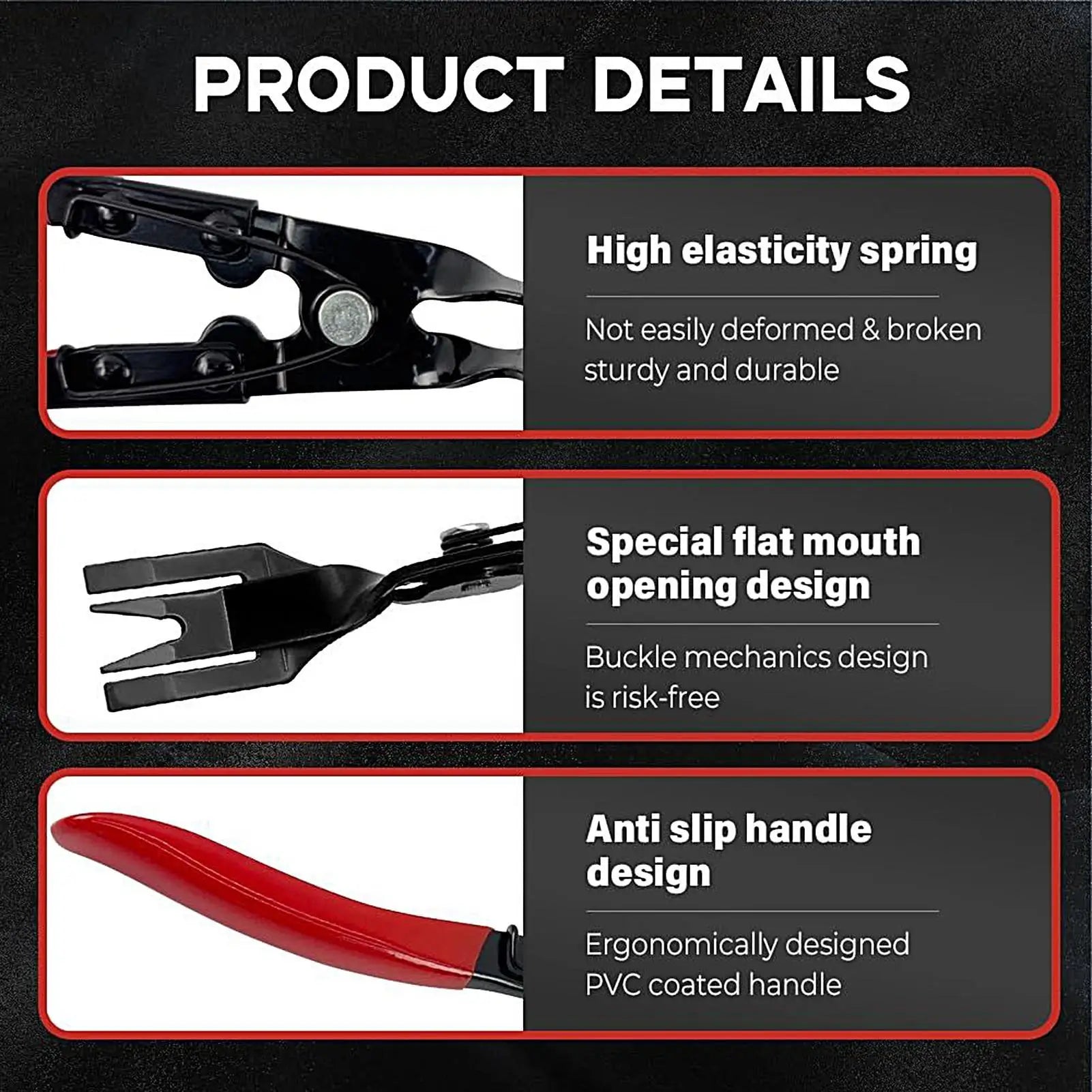 1pc Panel Clip Removal Pliers Automotive Trim Remover Clip Pliers For Car Electrical Work Upholstery Installation Replacement