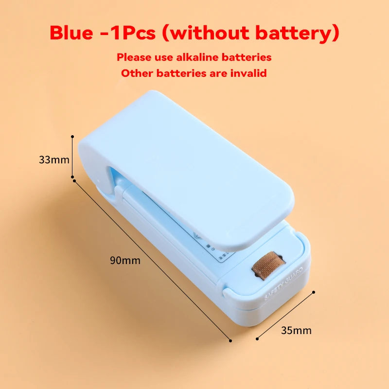 Mini Heat Bag Sealing Machine Package Sealer Bags Thermal Plastic Food Bag Closure Portable Sealer Packing Kitchen Accessories-
