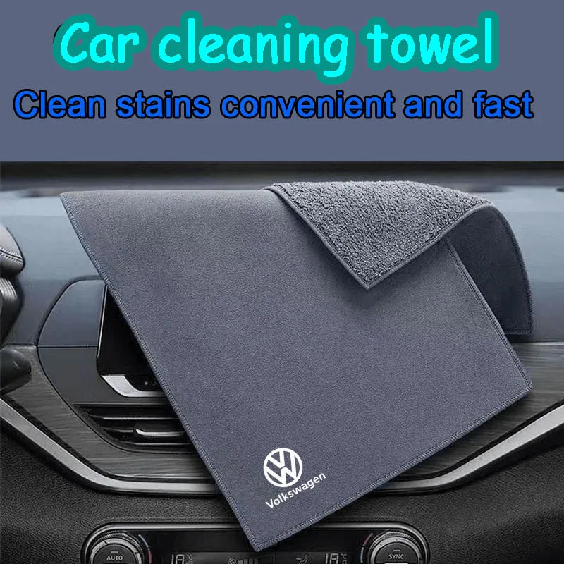 Car Cleaning Towels-Microfiber Material,car accessories,for Volkswagen Jetta Golf Passat Polo Tiguan Arteon CC