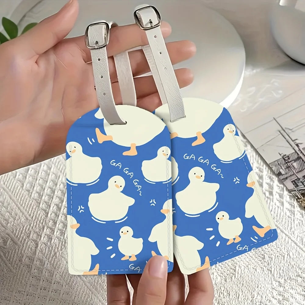 Luggage Tag Made of PU Material Designed to Be a Sturdy Id Tag for Your Travel Bags Perfect Gift Ideal for Use at Airports