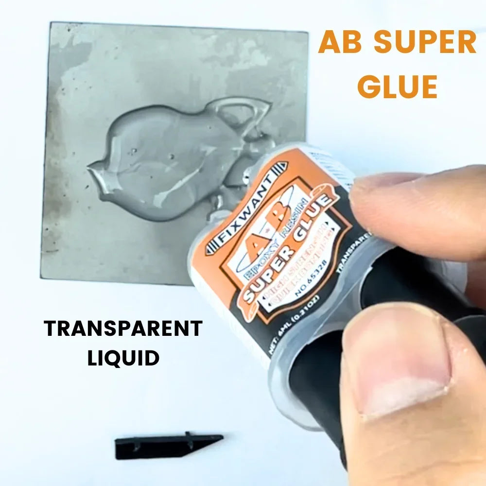 AB Epoxy Glue High Temp Resistant | Metal Stainless Steel Glass Repair | Cold Welding Adhesive | 6ml 25ml Tube