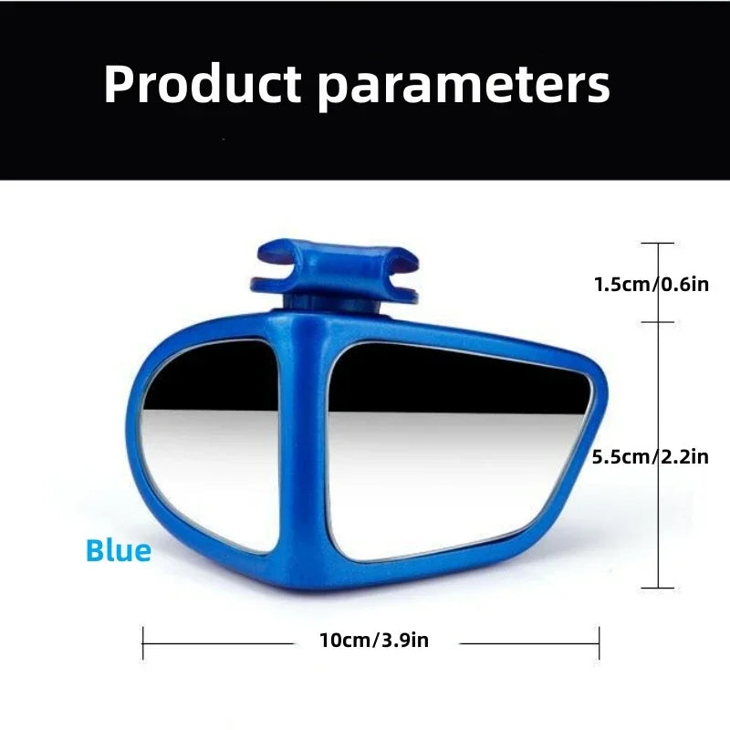 Car Blind Spot Rear View Mirror 360° Rotation Adjustable Auxiliary Rearview Mirrors Auto Rear View Parking Safety Driving