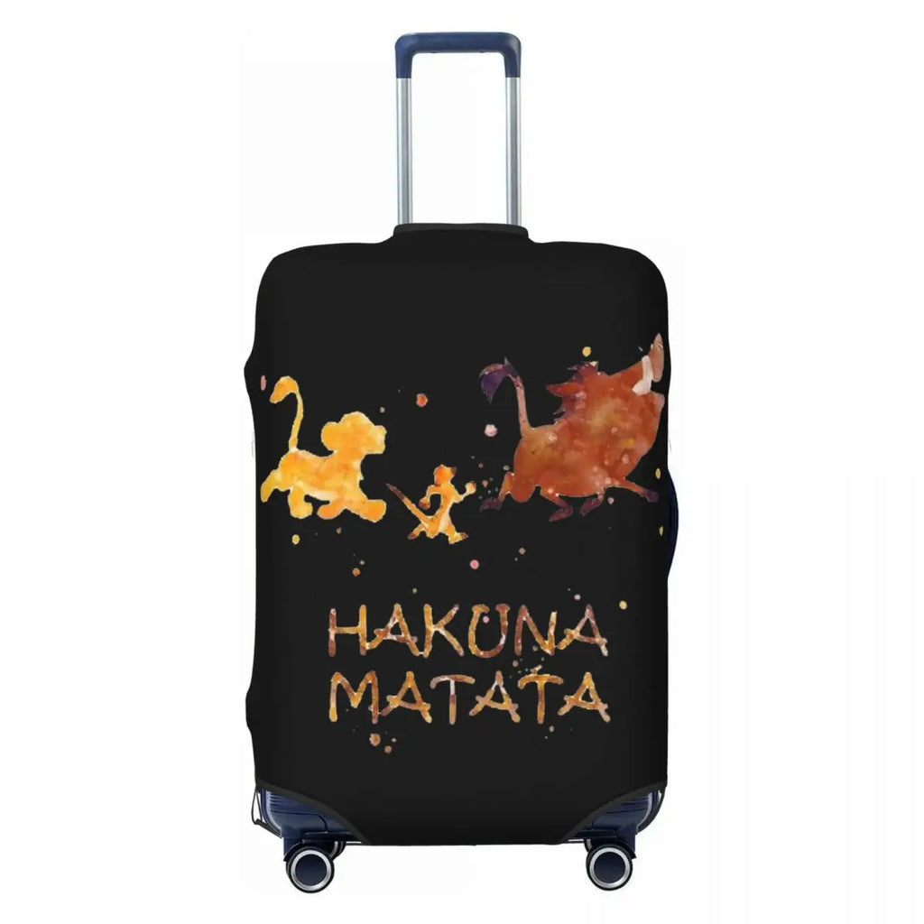 Custom The Lion Cartoon K-Kings Simba Luggage Cover Fashion Suitcase Protector Covers Suit For 18-32 inch