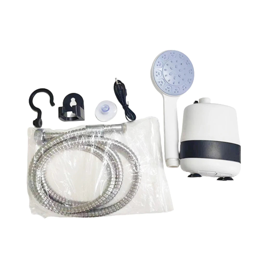 Camping Shower Handheld Electric Shower Battery Powered Compact Handheld Rechargeable Outdoor Camping Set