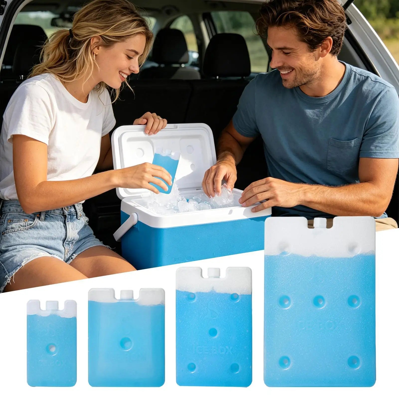 Gel Freezer Ice Blocks Lunch Reusable Cool Cooler Pack Bag Ice Blocks Refrigerator Ice Blocks Ice Crystal Box Fan Ice Plate