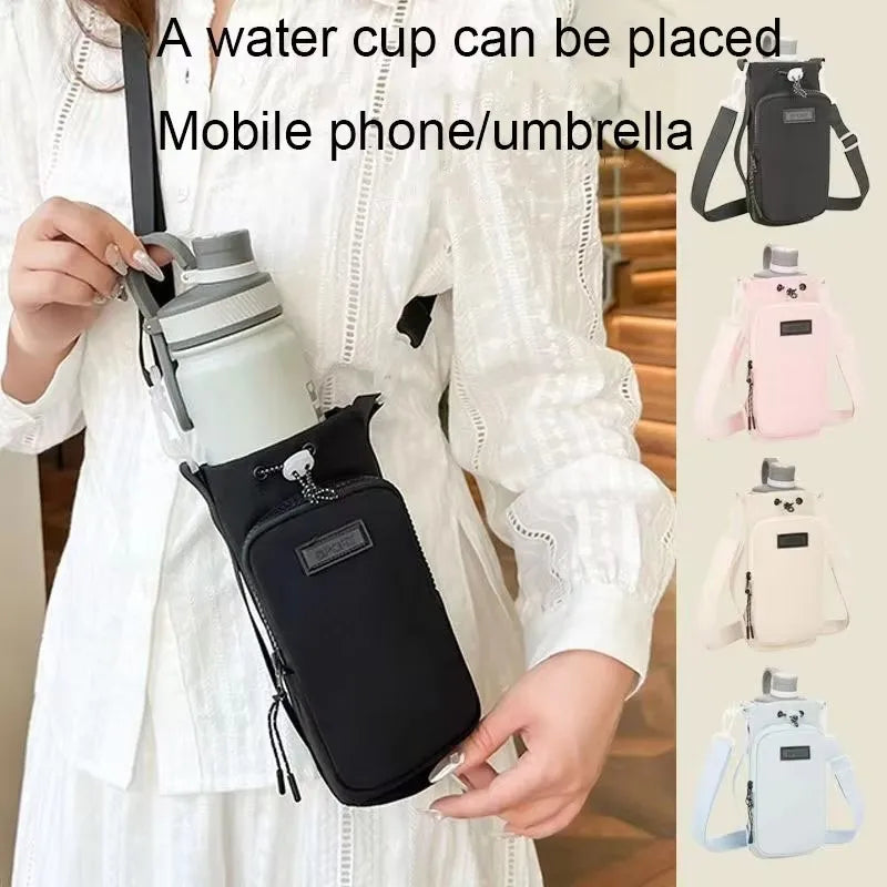 Portable Pocket Water Bottle Sleeve Universal Protector Pouch for Phone Travel Backpack Outdoor Daily Practical Accessories