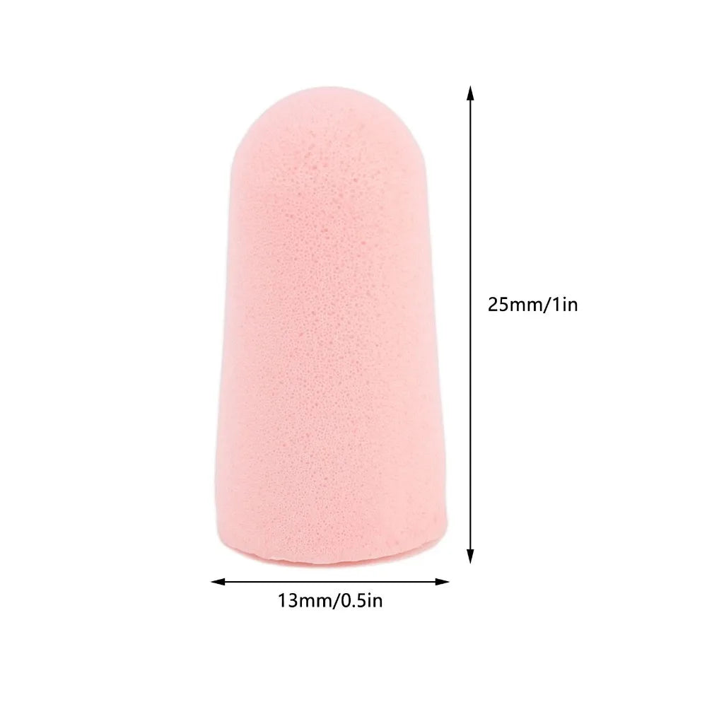 60Pcs Slow rebound memory foam Foam Ear Plugs Effective noise blocking Pink Noise Cancelling Earplug Skin-friendly soft texture