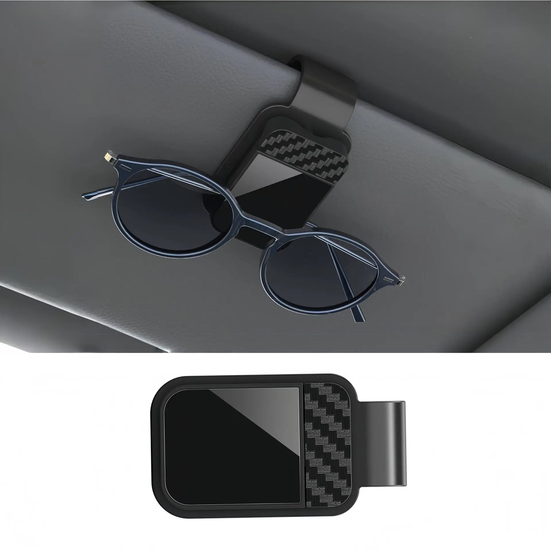 Car Interior Accessories Car Sunglasses Clip Sun Visor Glasses Holder Card Ticket Holder Stable Storage Clips Eyeglasses Hanger