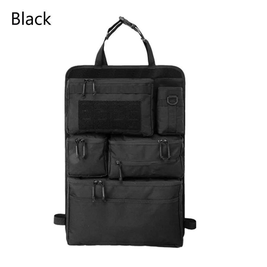 High Quality Multifunction 62*42CM 600D Tactical Car Back Seat Multi-Pocket Portable Hanging Storage Bag Organizer