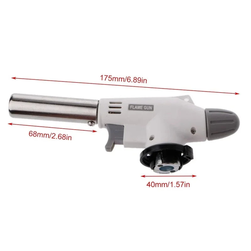 Torch Cooking AutoIgnition Butane Gas Welding-Burner Heating Welding Gas Burner Flame Gas Torch Blow for BBQ Home Cooking
