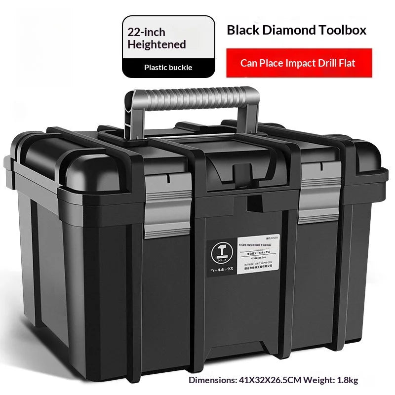 Tool Organizer Case Heavy Duty Metal Toolbox Portable Lockable Large Capacity Tool Chest Garage Workshop Mechanic Organizer