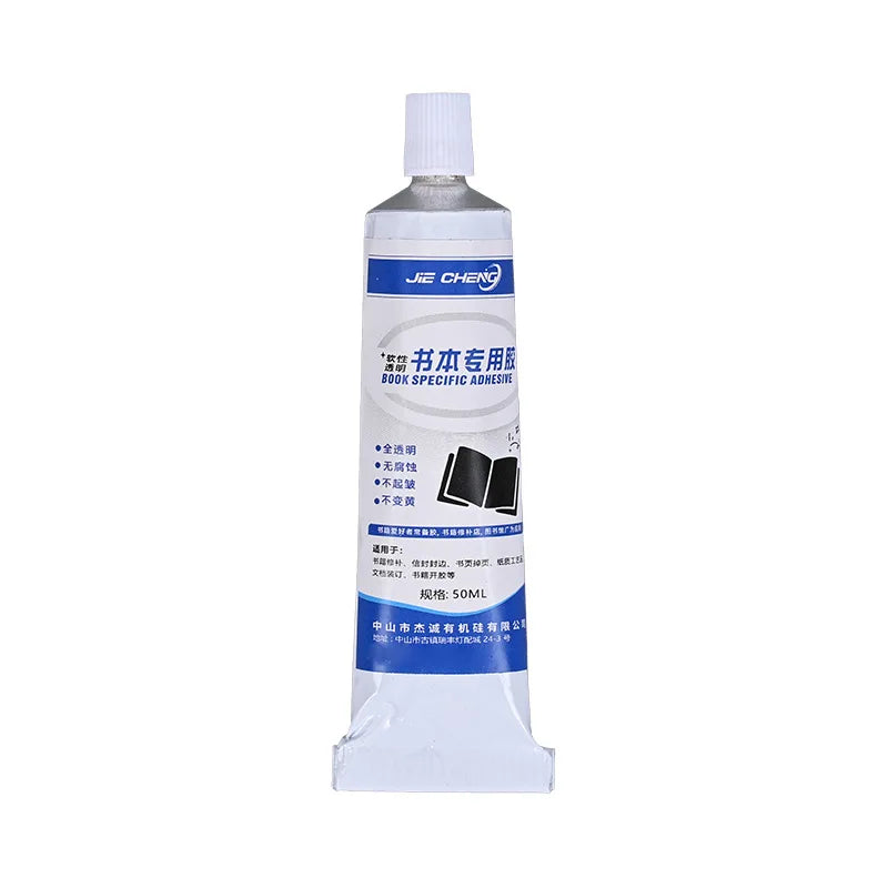 Professional Book Glue Strong Adhesive Transparent Book Binding Adhesive Quick-Drying Repair Glue for Greeting Cards Invitations